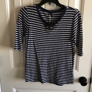 J. Crew Rhinestone top
